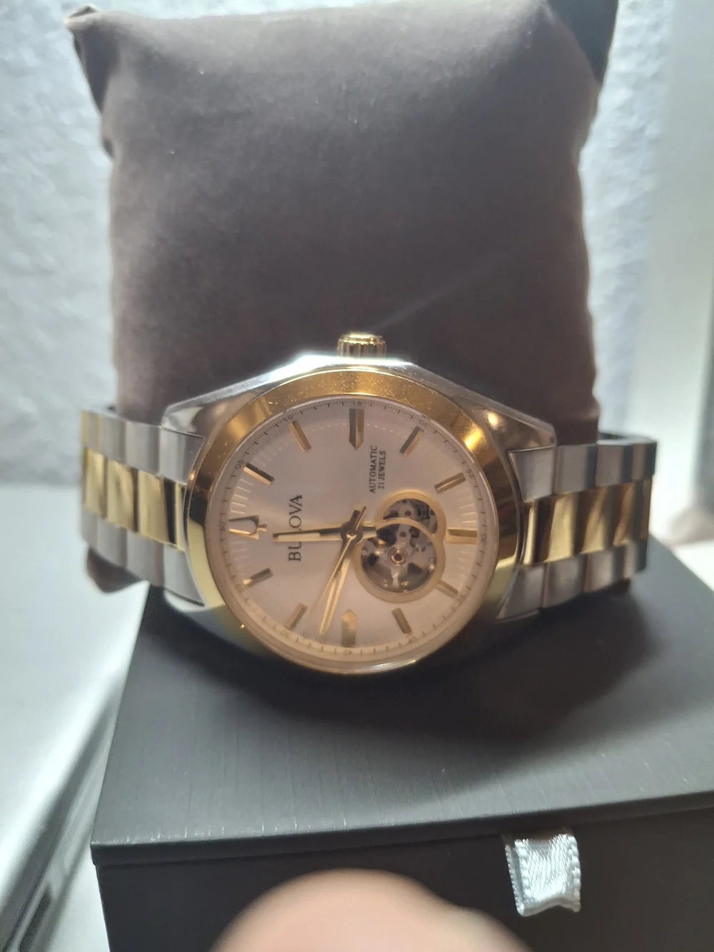 Bulova Men’s Two-Tone Automatic Watch - Gold & Silver